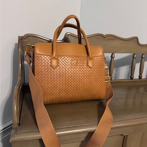 Freshly Picked Tan Woven Diaper Bag